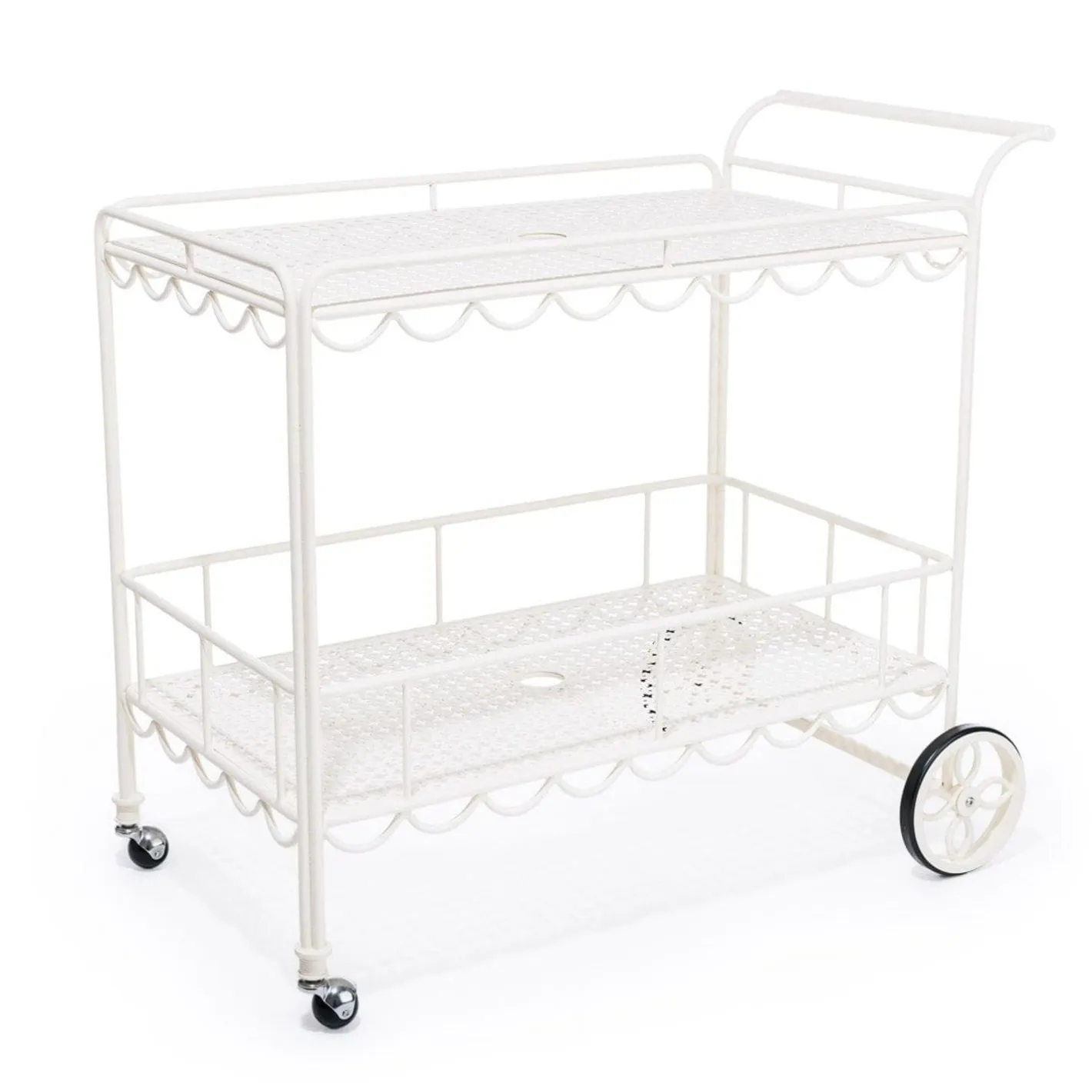 Business & Pleasure Co. The Al Fresco Bar Cart - Antique White