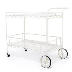 Business & Pleasure Co. The Al Fresco Bar Cart - Antique White
