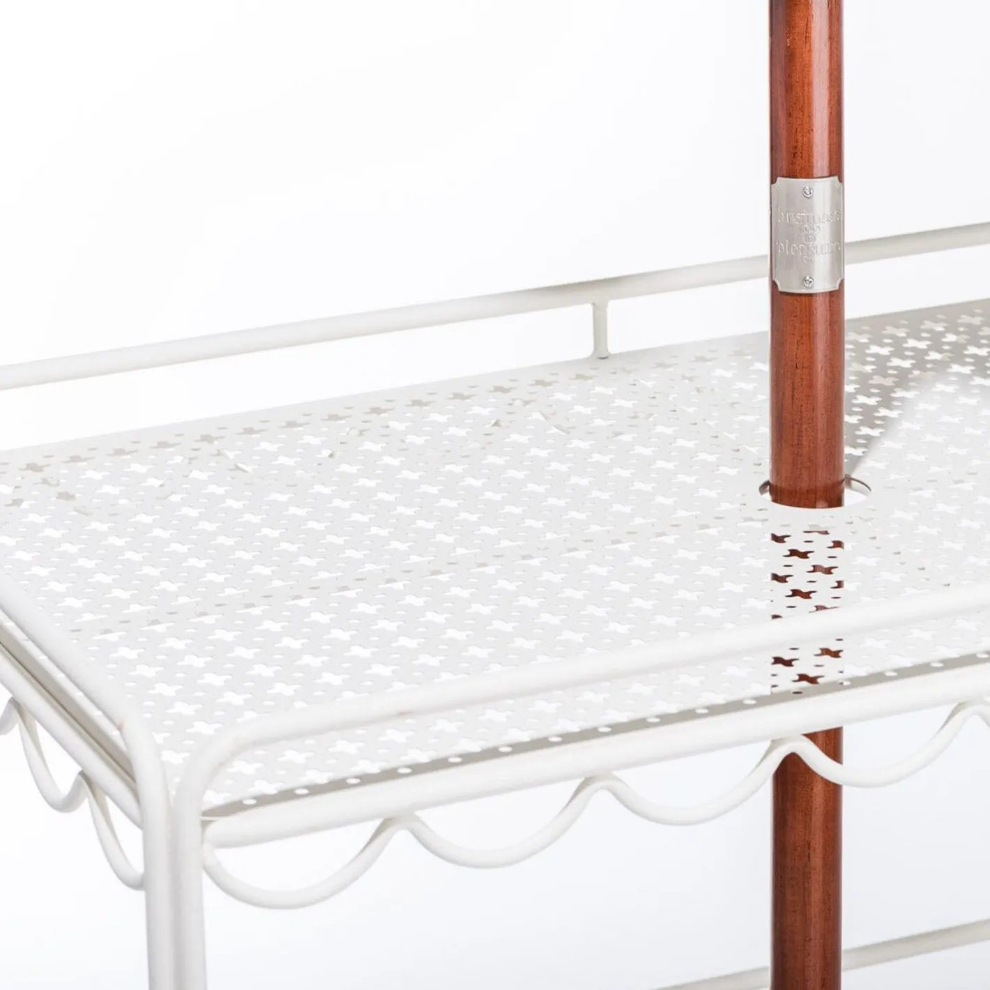 Business & Pleasure Co. The Al Fresco Bar Cart - Antique White