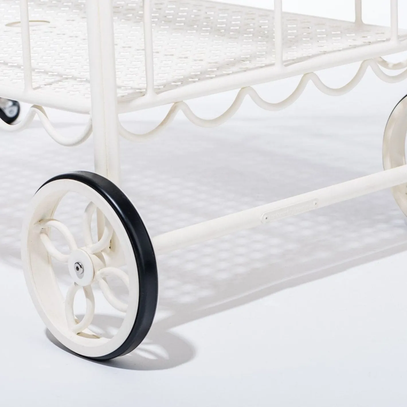 Business & Pleasure Co. The Al Fresco Bar Cart - Antique White