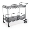 Business & Pleasure Co. The Al Fresco Bar Cart - Vintage Black