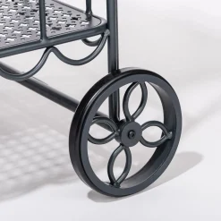 Business & Pleasure Co. The Al Fresco Bar Cart - Vintage Black