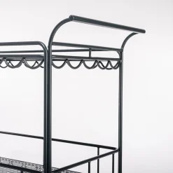 Business & Pleasure Co. The Al Fresco Bar Cart - Vintage Black