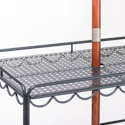 Business & Pleasure Co. The Al Fresco Bar Cart - Vintage Black