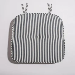 Business & Pleasure Co. The Al Fresco Chair Cushion - Lauren'S Navy Stripe