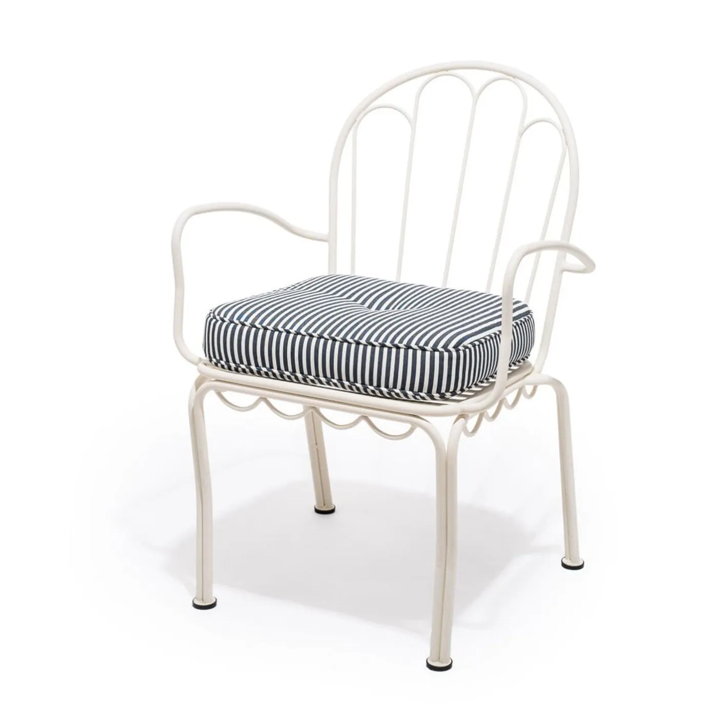 Business & Pleasure Co. The Al Fresco Chair Cushion - Lauren'S Navy Stripe