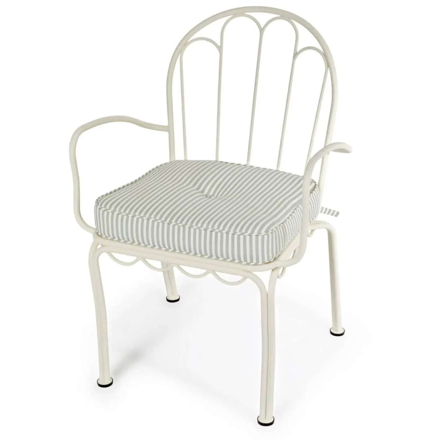 Business & Pleasure Co. The Al Fresco Chair Cushion - Lauren'S Sage Stripe