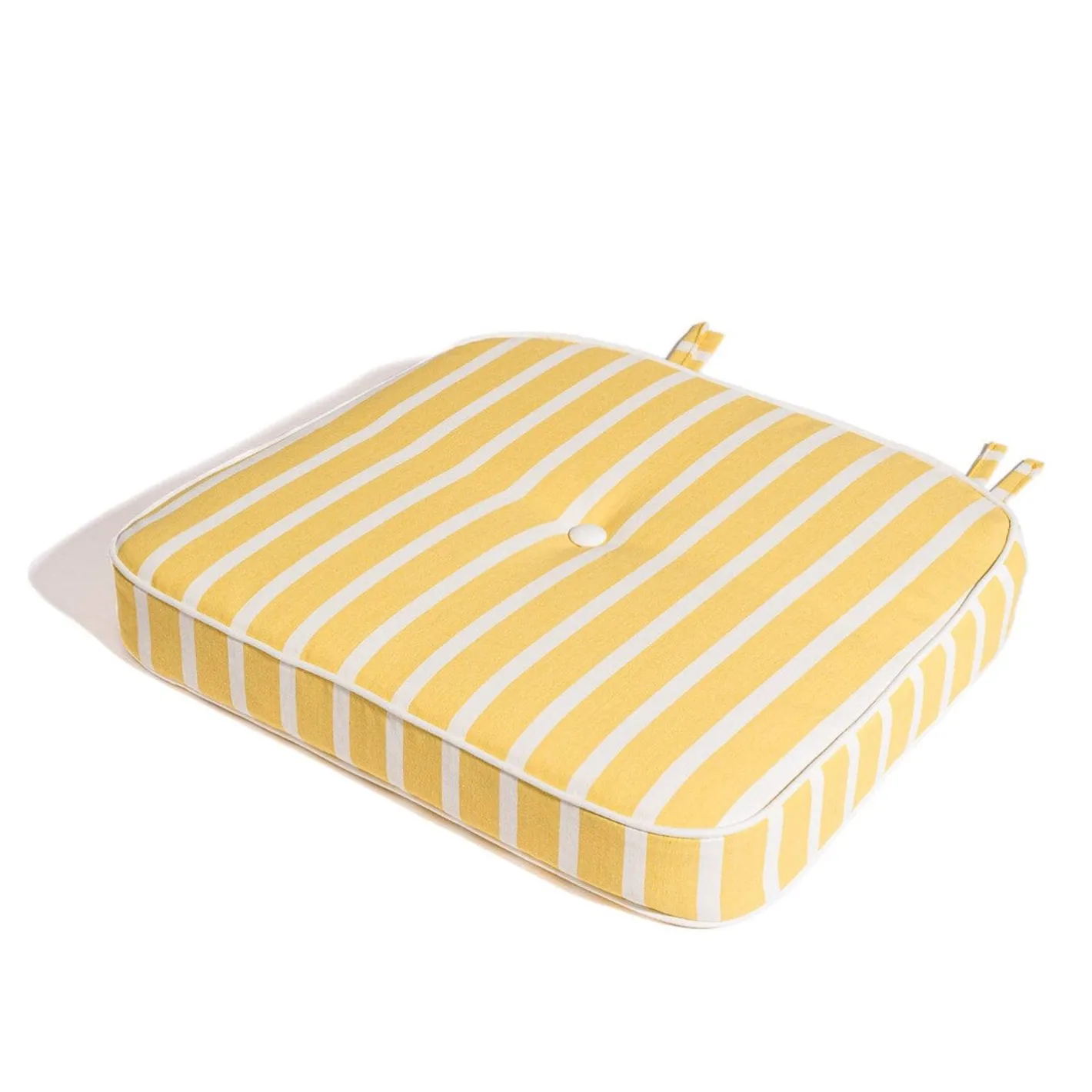 Business & Pleasure Co. The Al Fresco Chair Cushion - Monaco Mimosa Stripe