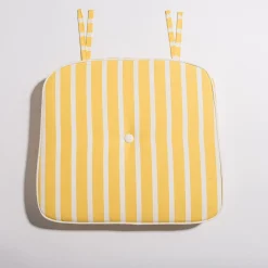 Business & Pleasure Co. The Al Fresco Chair Cushion - Monaco Mimosa Stripe