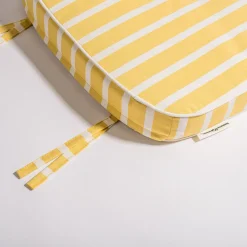 Business & Pleasure Co. The Al Fresco Chair Cushion - Monaco Mimosa Stripe