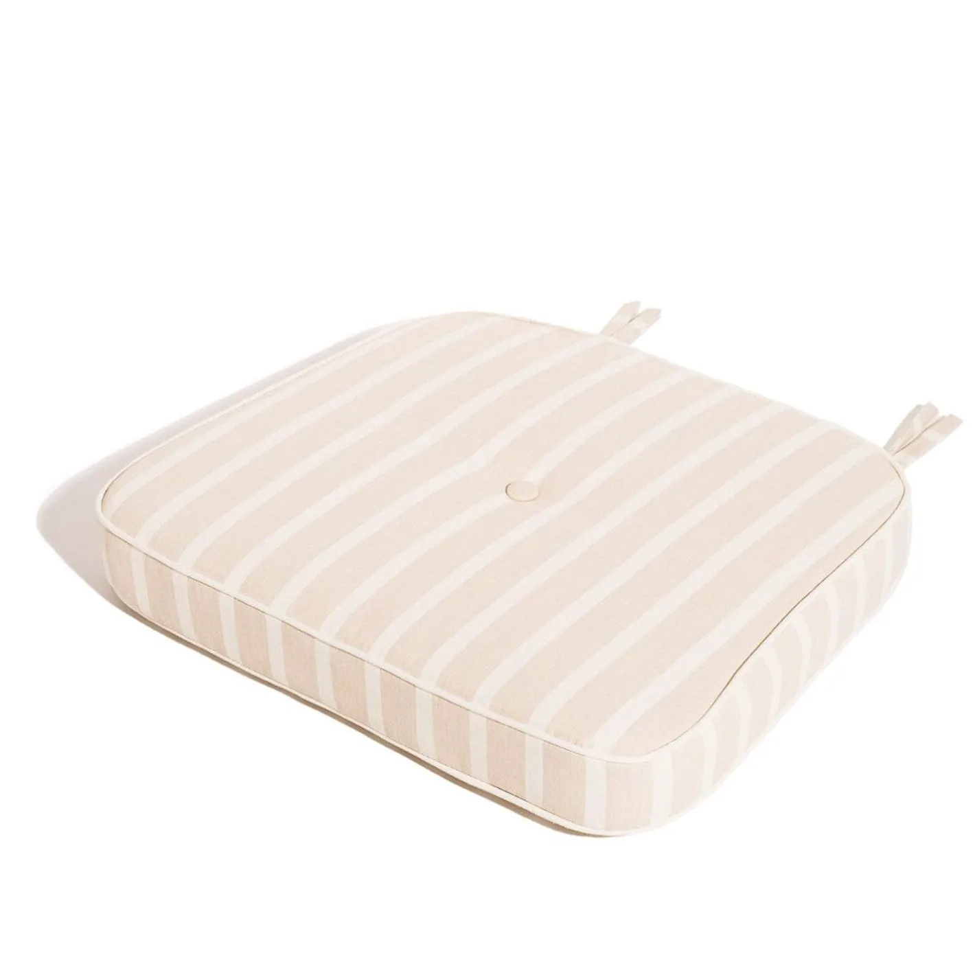 Business & Pleasure Co. The Al Fresco Chair Cushion - Monaco Natural Stripe