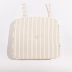 Business & Pleasure Co. The Al Fresco Chair Cushion - Monaco Natural Stripe