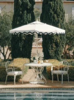Business & Pleasure Co. The Al Fresco Chair Cushion - Rivie White
