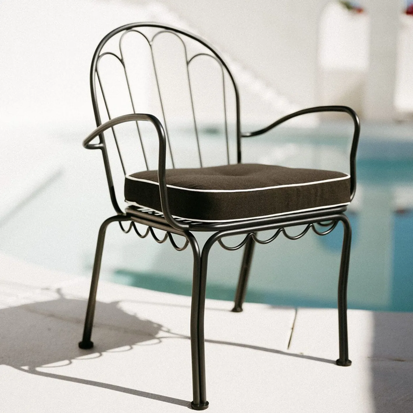 Business & Pleasure Co. The Al Fresco Dining Chair - Vintage Black