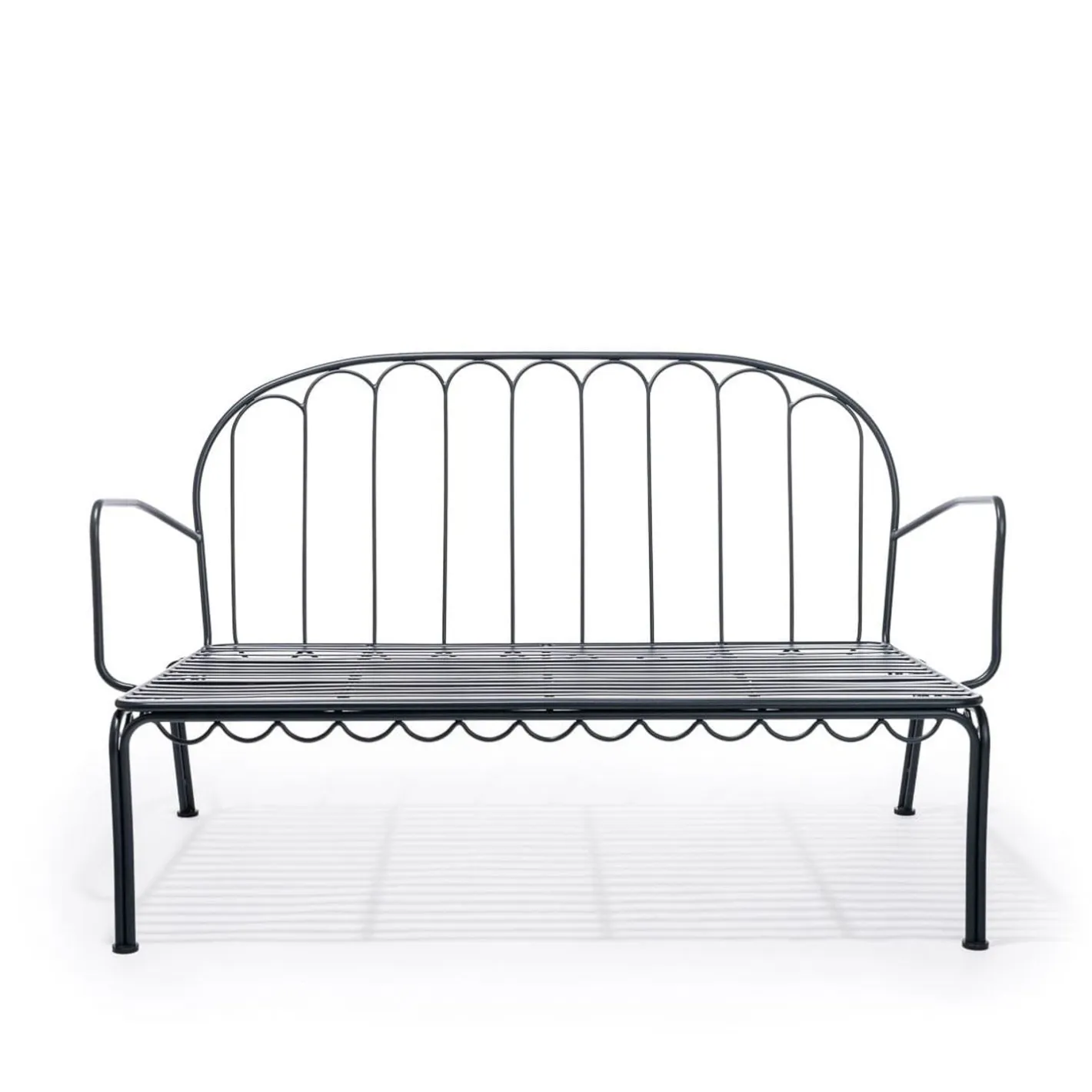 Business & Pleasure Co. The Al Fresco Love Seat - Vintage Black