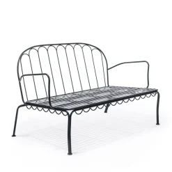 Business & Pleasure Co. The Al Fresco Love Seat - Vintage Black