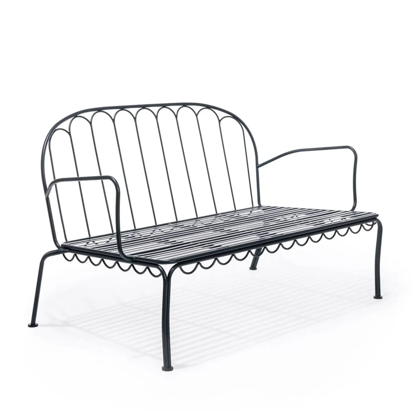 Business & Pleasure Co. The Al Fresco Love Seat - Vintage Black