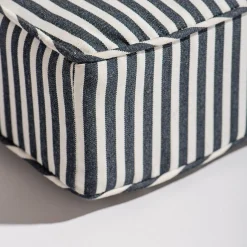 Business & Pleasure Co. The Al Fresco Sun Lounger Cushion - Lauren'S Navy Stripe