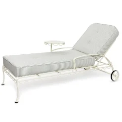 Business & Pleasure Co. The Al Fresco Sun Lounger Cushion - Lauren'S Sage Stripe