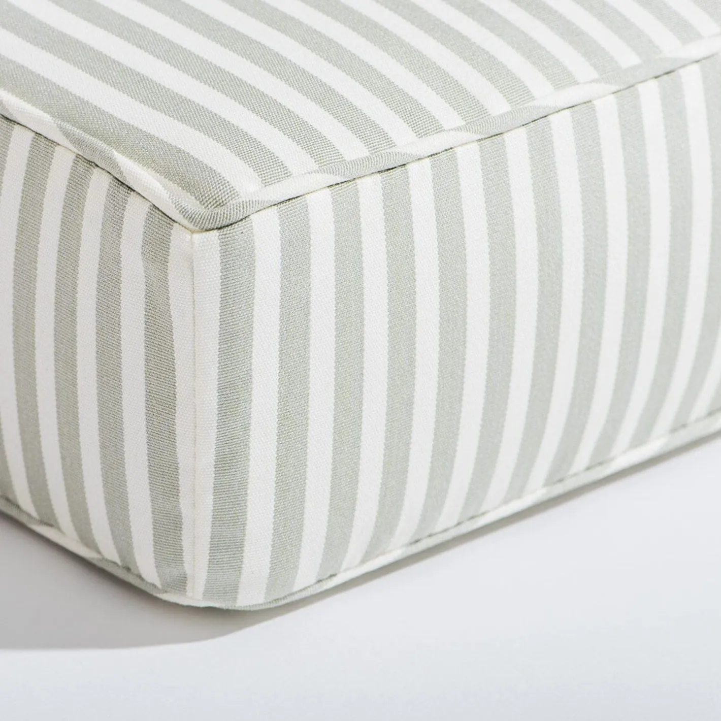 Business & Pleasure Co. The Al Fresco Sun Lounger Cushion - Lauren'S Sage Stripe
