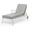 Business & Pleasure Co. The Al Fresco Sun Lounger Cushion - Monaco Black Stripe