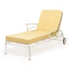 Business & Pleasure Co. The Al Fresco Sun Lounger Cushion - Monaco Mimosa Stripe