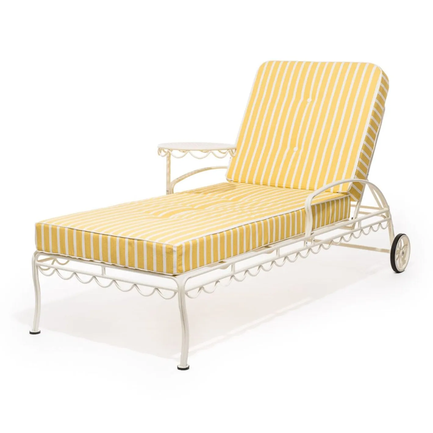 Business & Pleasure Co. The Al Fresco Sun Lounger Cushion - Monaco Mimosa Stripe