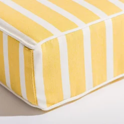 Business & Pleasure Co. The Al Fresco Sun Lounger Cushion - Monaco Mimosa Stripe