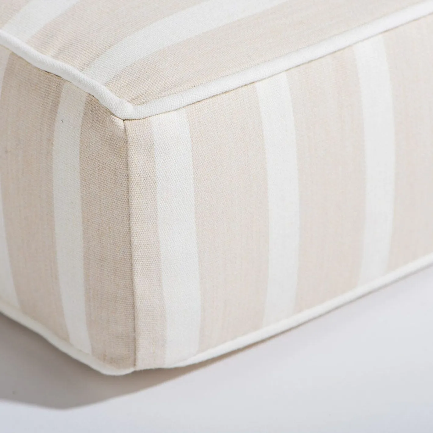Business & Pleasure Co. The Al Fresco Sun Lounger Cushion - Monaco Natural Stripe