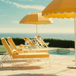 Business & Pleasure Co. The Al Fresco Sun Lounger Cushion - Rivie Mimosa
