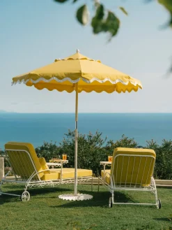 Business & Pleasure Co. The Al Fresco Sun Lounger Cushion - Rivie Mimosa