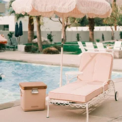 Business & Pleasure Co. The Al Fresco Sun Lounger Cushion - Rivie Pink