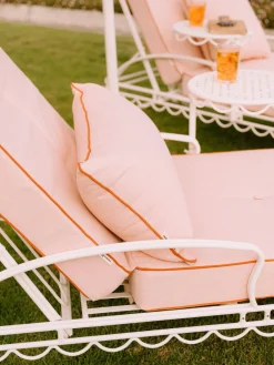 Business & Pleasure Co. The Al Fresco Sun Lounger Cushion - Rivie Pink