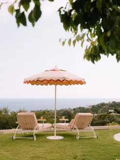 Business & Pleasure Co. The Al Fresco Sun Lounger Cushion - Rivie Pink