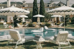 Business & Pleasure Co. The Al Fresco Sun Lounger Cushion - Rivie White