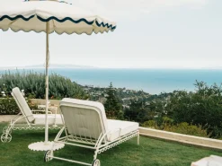 Business & Pleasure Co. The Al Fresco Sun Lounger Cushion - Rivie White