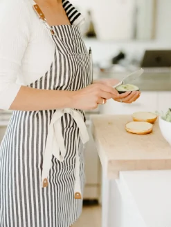 Business & Pleasure Co. The Apron - Lauren'S Navy Stripe