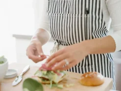 Business & Pleasure Co. The Apron - Lauren'S Navy Stripe