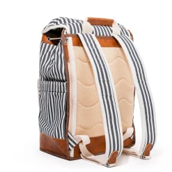 Business & Pleasure Co. The Backpack Cooler - Laurens Navy Stripe