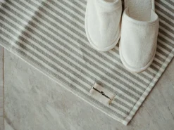 Business & Pleasure Co. The Bath Mat - Lauren'S Sage Stripe