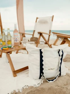 Business & Pleasure Co. The Beach Bag - Rivie White