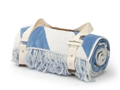 Business & Pleasure Co. The Beach Blanket - Classic Blue Spiral