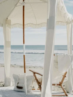 Business & Pleasure Co. The Beach Blanket - Lauren'S Sage Stripe