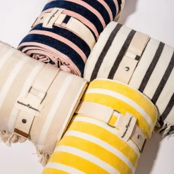 Business & Pleasure Co. The Beach Blanket - Monaco Black Stripe