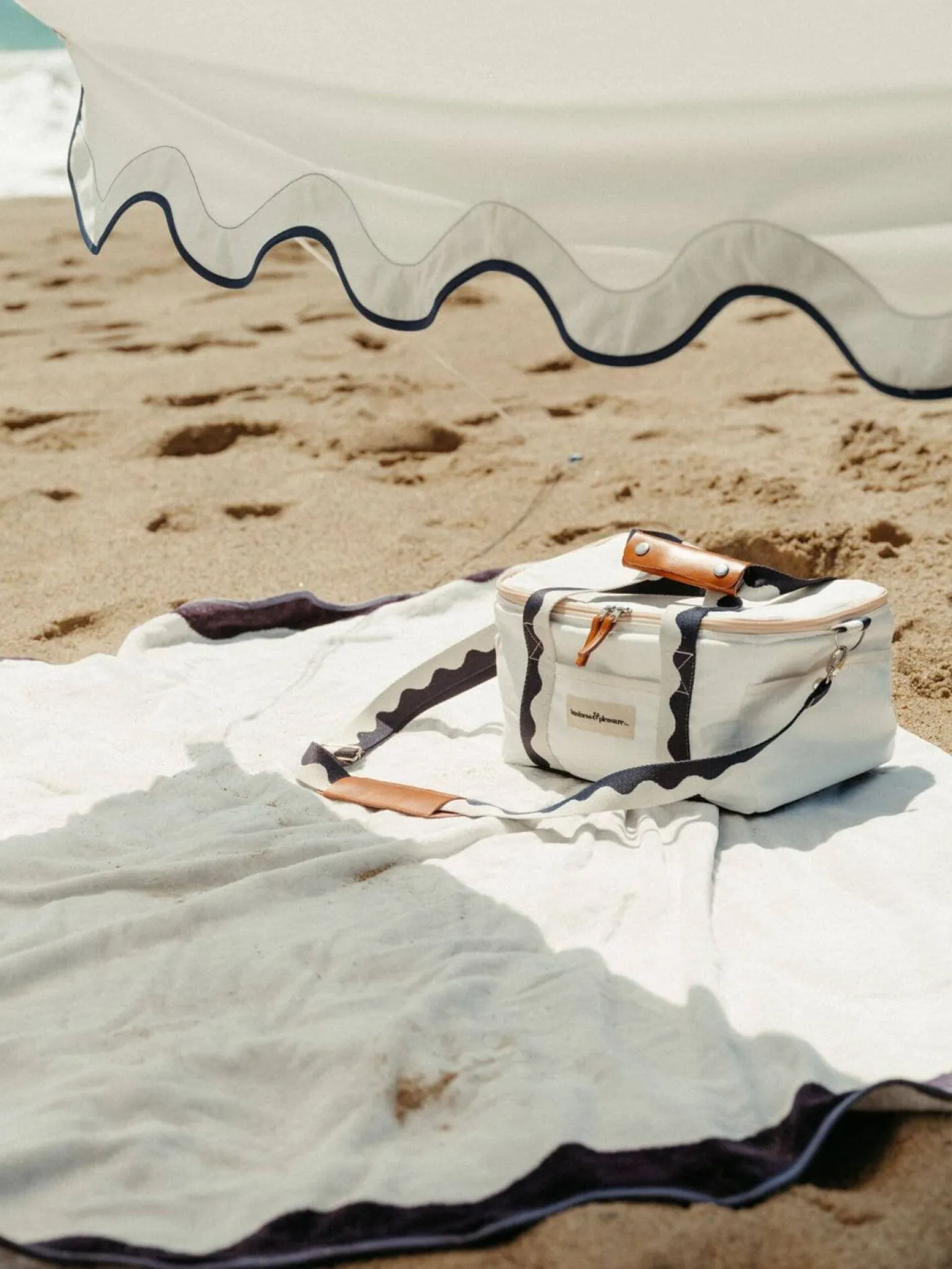 Business & Pleasure Co. The Beach Blanket - Rivie White