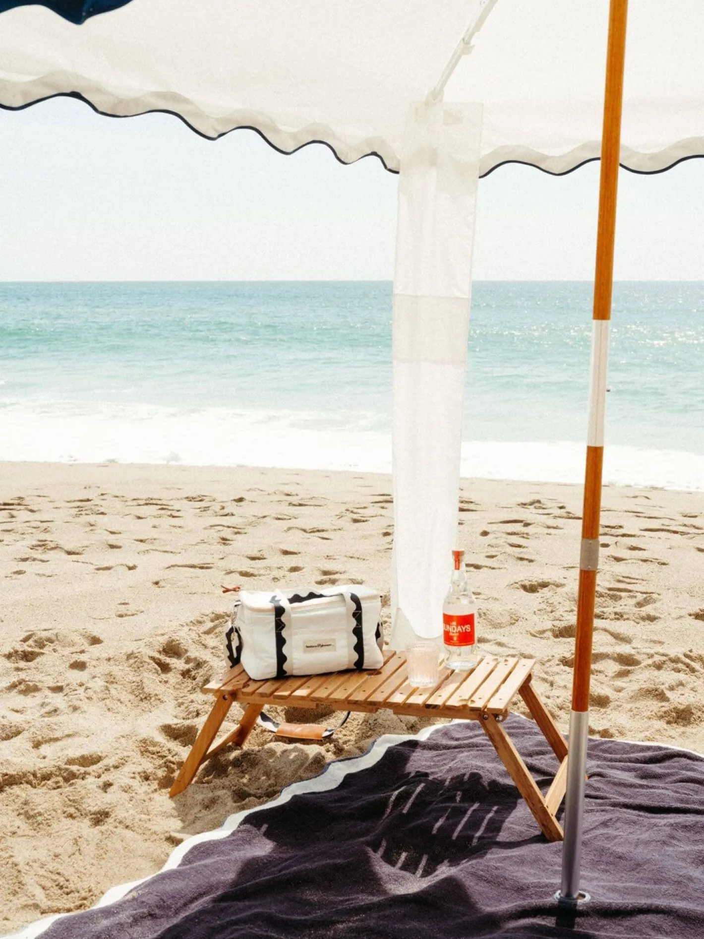 Business & Pleasure Co. The Beach Blanket - Rivie White