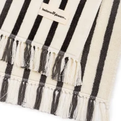 Business & Pleasure Co. The Beach Towel - Monaco Black Stripe