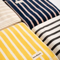 Business & Pleasure Co. The Beach Towel - Monaco Black Stripe