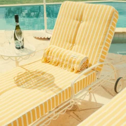 Business & Pleasure Co. The Beach Towel - Monaco Mimosa Stripe