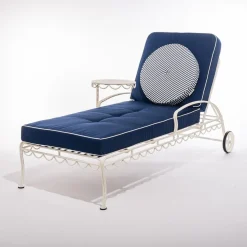 Business & Pleasure Co. The Circular Pillow - Laurens Navy Stripe